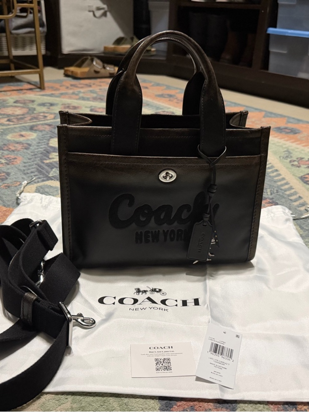 Coach Loved Leather Cargo 26 Tote